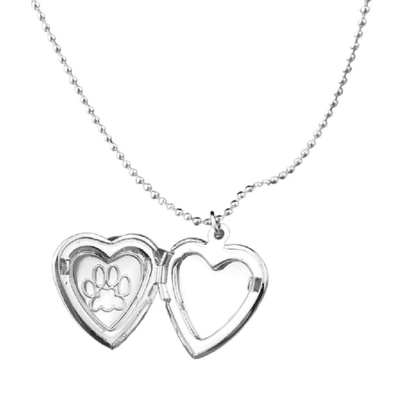 Heart Locket Necklace Memory Heart Pendant Necklace Alloy Material Perfect Gift