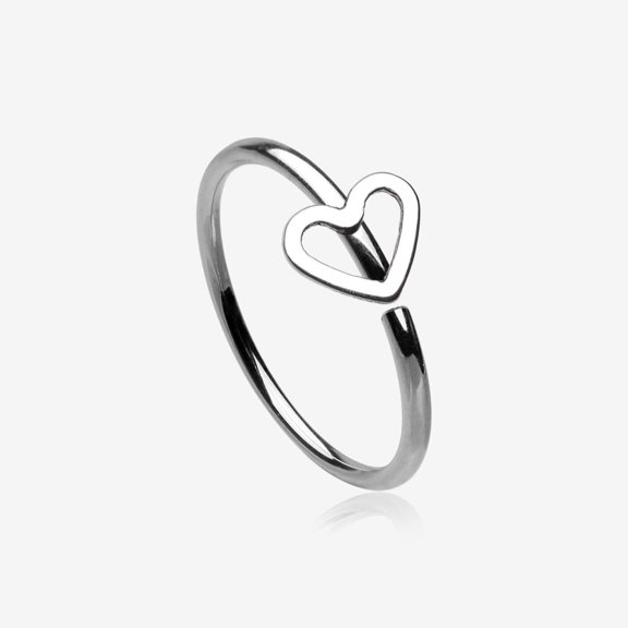 Heart Loop Bendable Hoop Ring