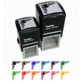 thumbnail image 1 of Heart Love Floral Corner Self-Inking Rubber Stamp Ink Stamper - Red Ink - Small 1 Inch, 1 of 7