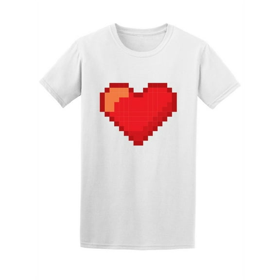 Heart Love Pixelated Video Games Tee Women's -Image by Shutterstock