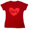 thumbnail image 1 of Heart Love Sarcastic Humor Novelty Funny Women's Casual Tees, 1 of 3