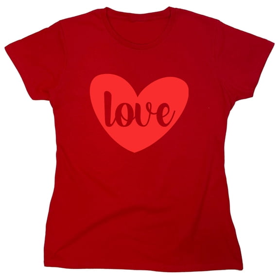 Heart Love Sarcastic Humor Novelty Funny Women's Casual Tees