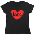 thumbnail image 1 of Heart Love Sarcastic Humor Novelty Funny Women's Casual Tees, 1 of 3