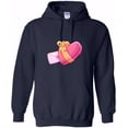 thumbnail image 1 of Heart Love Symbol For Romance Affection Valentines Day Cute Graphic Hoodie, up to size 5XL, 1 of 3