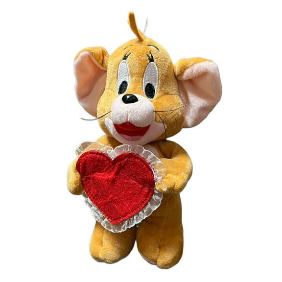 Heart Love Valentine Jerry Mouse From Tom & Jerry Cartoon Plush Doll Stuffed 7 New