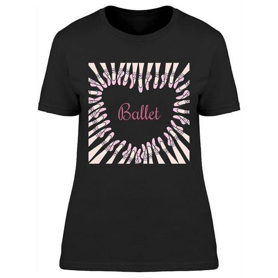 Heart Made Of Ballet Shoes T-Shirt Women -Image by Shutterstock, Female 3X-Large