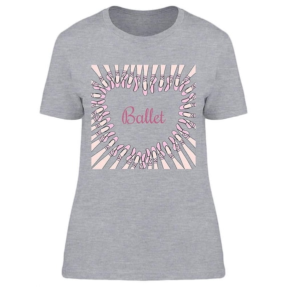 Heart Made Of Ballet Shoes T-Shirt Women -Image by Shutterstock, Female Medium