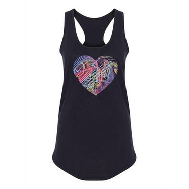 Heart Made Of Doodles Racerback Tank Women -Image by Shutterstock, Female x-Large