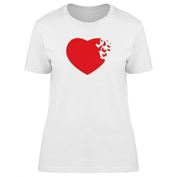 Heart Made With Butterflies T-Shirt Women -Image by Shutterstock, Female Large