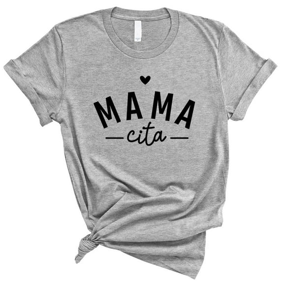 Heart Mamacita Shirt Unisex X-Small Grey