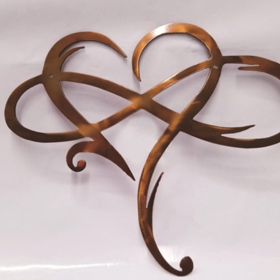 Heart Metal Wall Art under $5! CQCYD Wrought Iron Wall Decor, Infinity Heart Metal Art for Home, Indoor Room Decoration Hanging