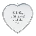 thumbnail image 1 of Elanze Designs The Best Thing To Hold Onto In Life Silver 10 x 10 Metal and Glass Wall Mounted Mirror, 1 of 1