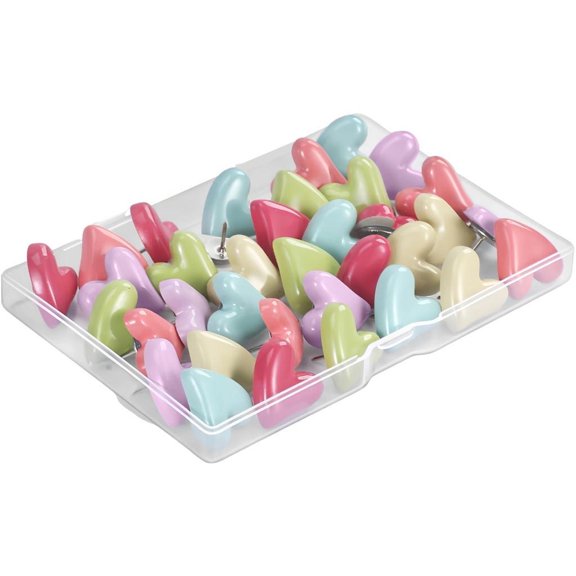 Heart Molded Wall Push Screws Decorative Photo Screws Metal Veneered Steel Rustproof Permanent