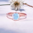 thumbnail image 1 of Heart Moonstone Ring 925 Sterling Silver Ring Diamond Engagement Ring Chritsmas Day Gift for Women Dainty Promise Ring, 1 of 4