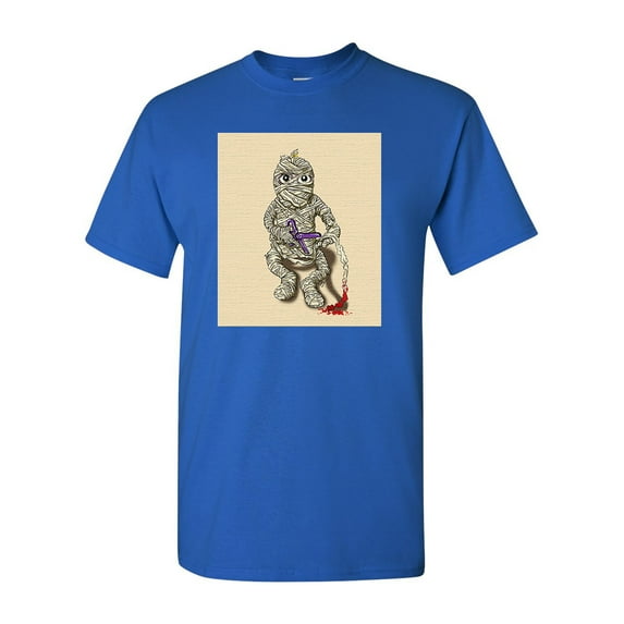 Heart Mummy Blood Scissor Funny Tanya Ramsey Artworks Art DT Adult T-Shirt Tee
