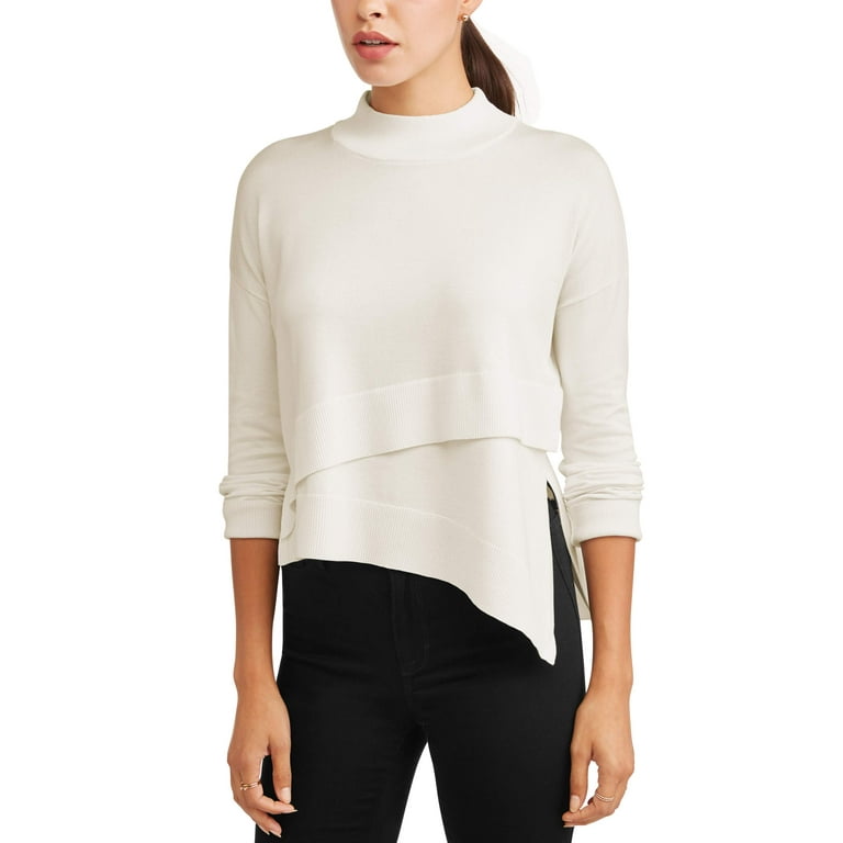 Women's mock top layer shirt jumper