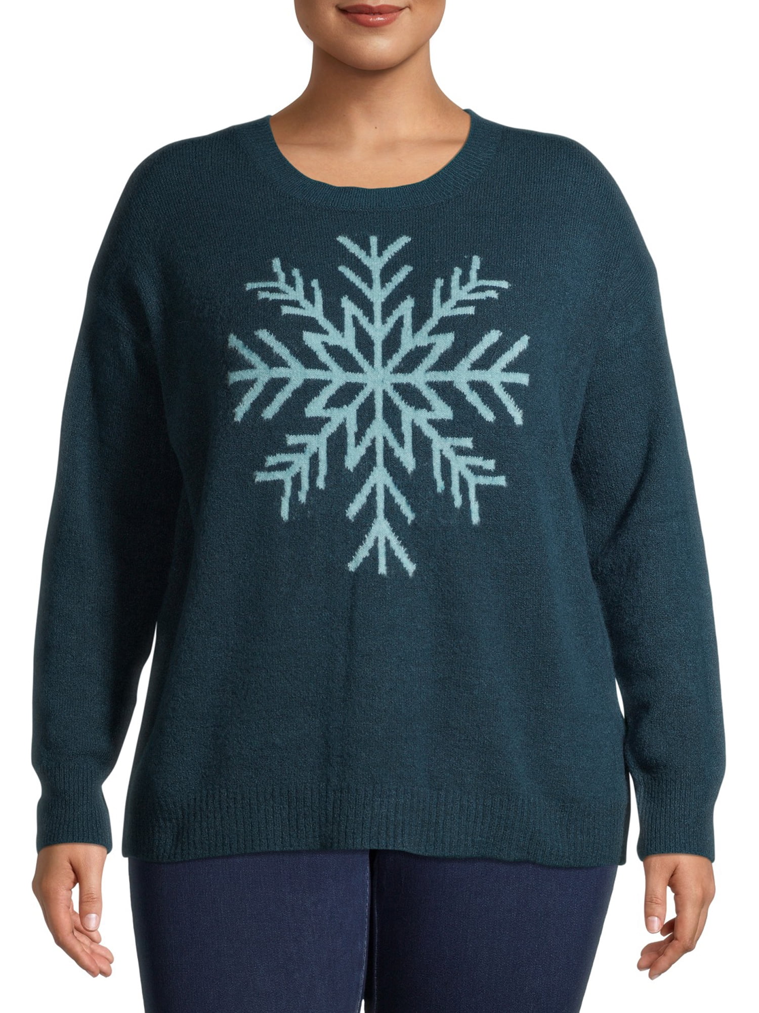 Plus size snowflake clearance sweater
