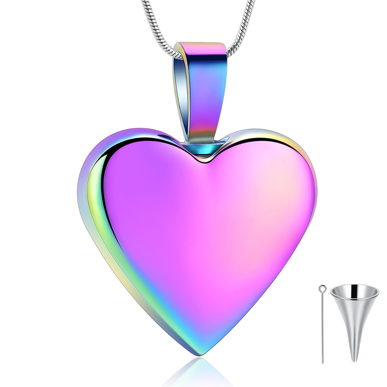 Heart Necklace Cremation Jewelry for Ashes Urn Necklace Lockets for
