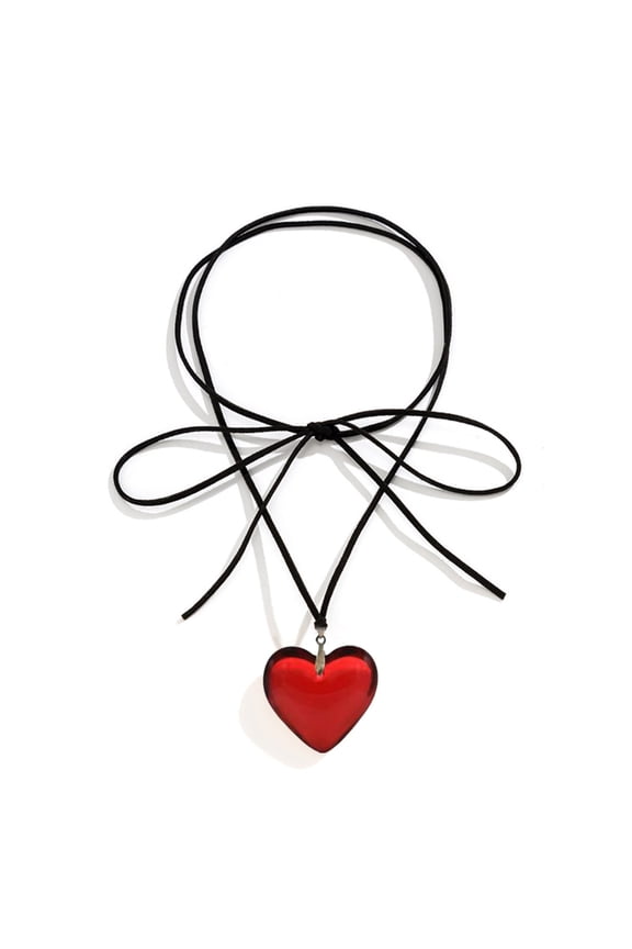 Heart Necklace Female Temperament Net Red Collarbone Chain Korean Version Adjustable Chain Jewelry
