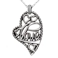 thumbnail image 1 of Controse Women's Silver-Toned Stainless Steel Free Love Necklace 27", 1 of 1