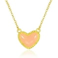 thumbnail image 1 of Heart Necklaces For Women Trendy Dainty Gold Necklace Pink Red Black White Heart Pendant Necklace Birthday Gifts For Women[Z2617], 1 of 1