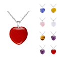 thumbnail image 1 of Heart Necklaces for Women Natural Stone Pendant Necklace Fashion Jewelry Accessories Gift, 1 of 3