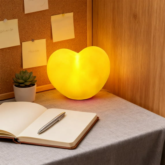 Heart Night Light Under $5! Yannianjz Valentine's Heart Shape LED Night Light, Romantic Bedroom Decor for Couples, Warm Ambient Light for Festival, Battery Powered Night Lamp, Gift for Her Him