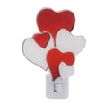 thumbnail image 1 of Heart Night Light - 6" Stained Glass Heart Valentine's Day Plug Into Wall Nightlight, Wedding Holiday Decorations, Spring Home Décor, 1 of 6