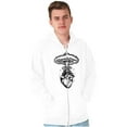 thumbnail image 1 of Heart Nuclear Explosion Symbolic Unisex Fleece Graphic Zip Up Hoodie Brisco Brands 2X, 1 of 5