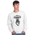thumbnail image 1 of Heart Nuclear Explosion Symbolic Unisex Plus Fleece Graphic Sweatshirt Brisco Brands 5X, 1 of 5