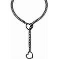 thumbnail image 1 of Heart O Ring Slip Chain Necklace for Women,Punk Gothic Stainless Steel Love Cuban Long Chain for Women(24"), 1 of 6