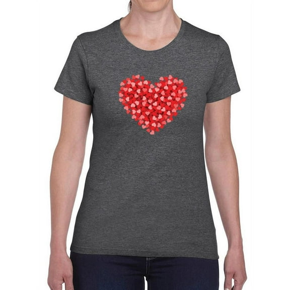 Heart Of Hearts T-Shirt Women -Smartprints Designs, Female 5X-Large