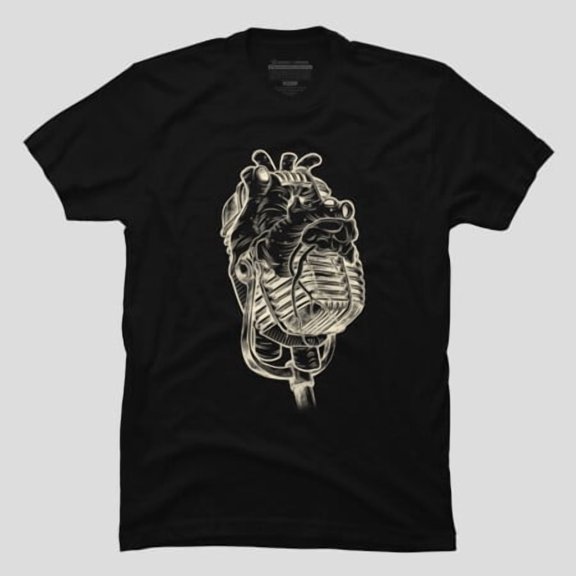 Heart Of Music Funny Musician Lover, H29305 Unisex T-Shirt, Up to 5XL Available
