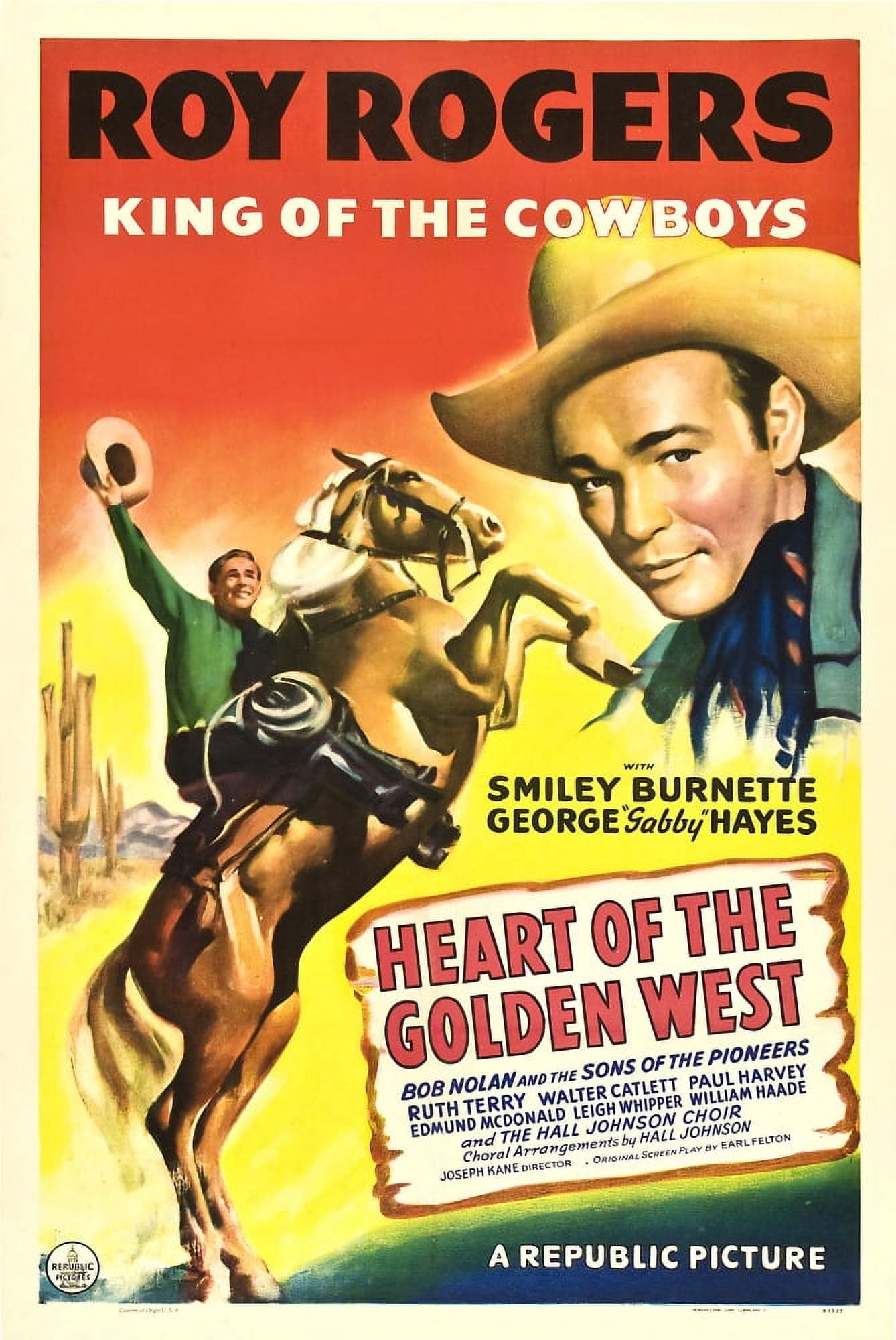 Heart Of The Golden West Canvas Art - (11 x 17)