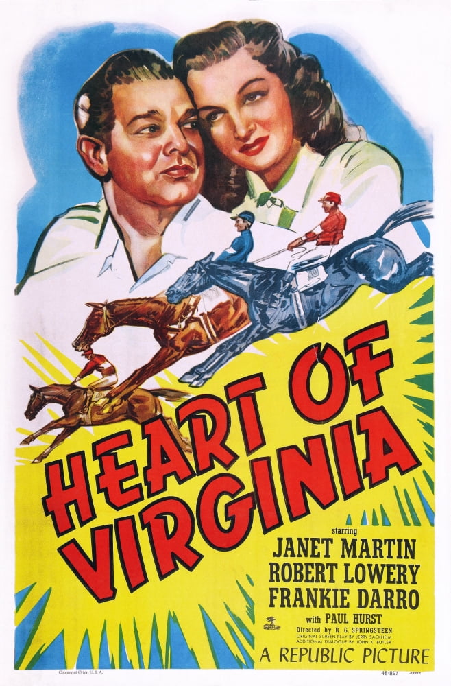 Heart Of Virginia U Canvas Art - (11 x 17)