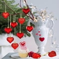 thumbnail image 1 of Heart Ornaments,Heart Shaped Valentine Ornaments for Christmas Valentine Tree,Red Glitter Hanging Hearts Decorations for Valentines Day Decor Home Wedding Anniversary, 1 of 9