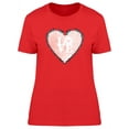 thumbnail image 1 of Heart Painted With Love T-Shirt Women -Image by Shutterstock, Female x-Large, 1 of 2