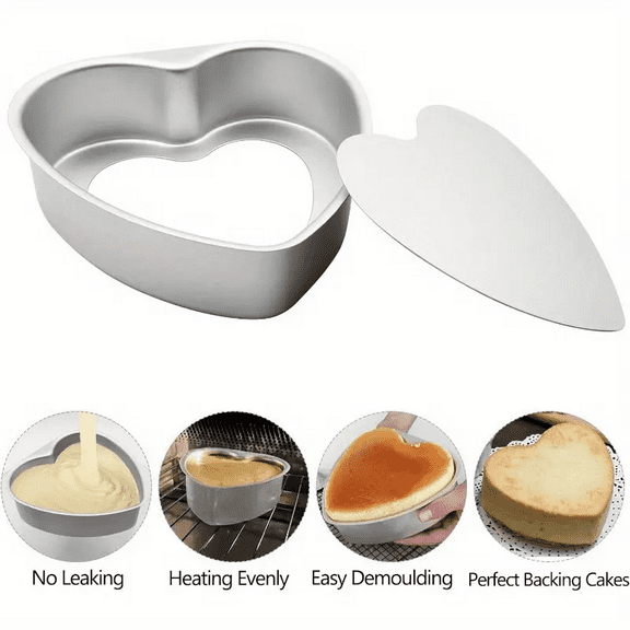 Heart Pan - removal bottom ( 10")