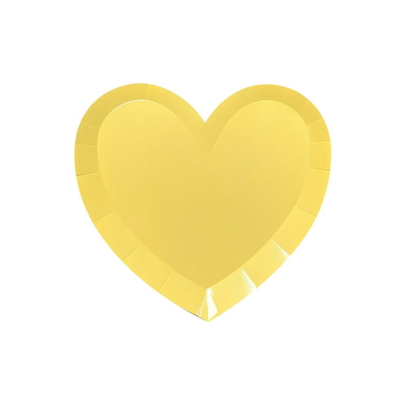 Heart Paper Tray, 8.86"×8.86" Disposable Macaron Monochrome Wedding Tray, Valentine's Day Decoration and Party Supplies(1pc)