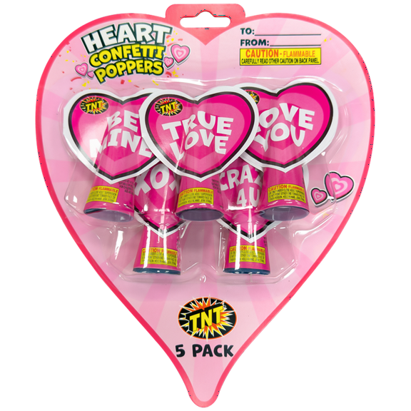 Heart Party Poppers