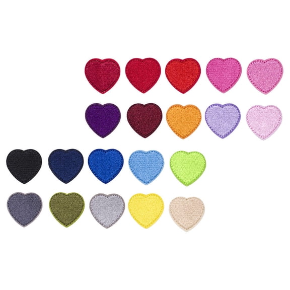 Heart Patch Stickers Simple Design Patches Decoration for Computers Useful Creative Embroidered Clothes