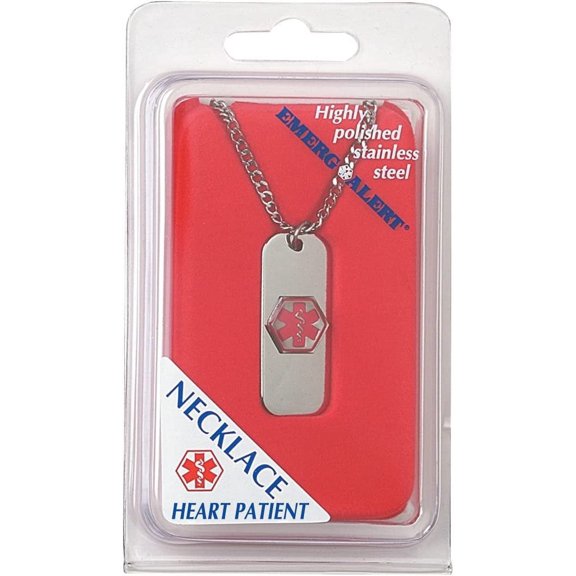 Medical Identification Jewelry-necklace- Heart