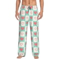 thumbnail image 1 of Heart Pattern Men'S Pajama Pants Soft Sleep Lounge Pants Pjs Bottoms With Pockets Medium, 1 of 6