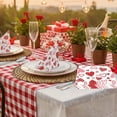 thumbnail image 1 of Heart Patterned Valentine'S Day Paper Napkins, Disposable Dinner Napkins For Romantic Meals, Holiday Parties, And Themed Table Decorations And Celebrations, 1 of 6