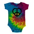 thumbnail image 1 of Heart Peace Sign Soft Baby One Piece Rainbow 3-6 M, 1 of 1