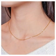 ELLIE J MAUI Heart Pendant Necklace for Women – 14K Gold Filled Cable Chain Necklace – Dainty Jewelry Gift for Her, Bridesmaid or Best Friend Birthday, Trendy Bridal Necklace (18in Chain Only)