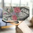 thumbnail image 1 of Heart Peony Anatomy Botanical Flower Vintage Print Long Wallet PU Leather Small Coin Purse Girls Student Mini Ph Card Holder, 1 of 7
