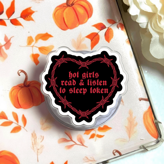 Heart Phone Grip, Cute Aesthetic Love Holder, love book phone grip