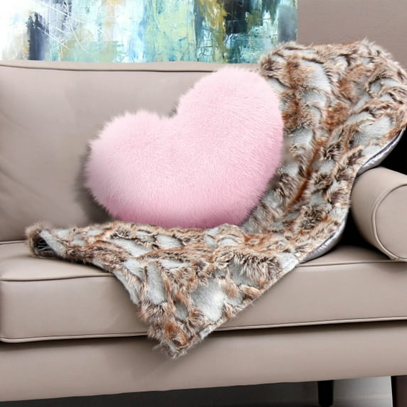 Heart Pillow, Soft Heart Shaped Pillow with Room Decorative Throw Pillows for Bed Couch Chair Sofa, Decorative Pillows for Bed, Heart Shaped Cute Throw Pillow Cushion for Bedroom Living Room
