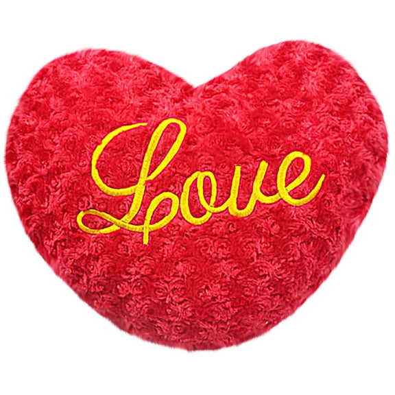 Heart Pillows Couple Cushion Heart Shaped Pillow Soft Plush Couple Pillow Pressure Relief Romantic Embroidered Design Decorative Gift Home Sofa Bed Support, gift home sofa beda